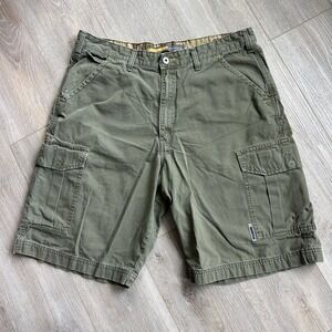 Vintage Levi's Silver Tab Shorts Mens 38 Utility Cargo‎ Khakis Y2K Skate Grunge